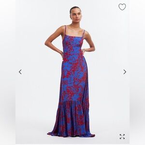 Madewell Empire-Waist Tank Maxi Dress in Floral size 00